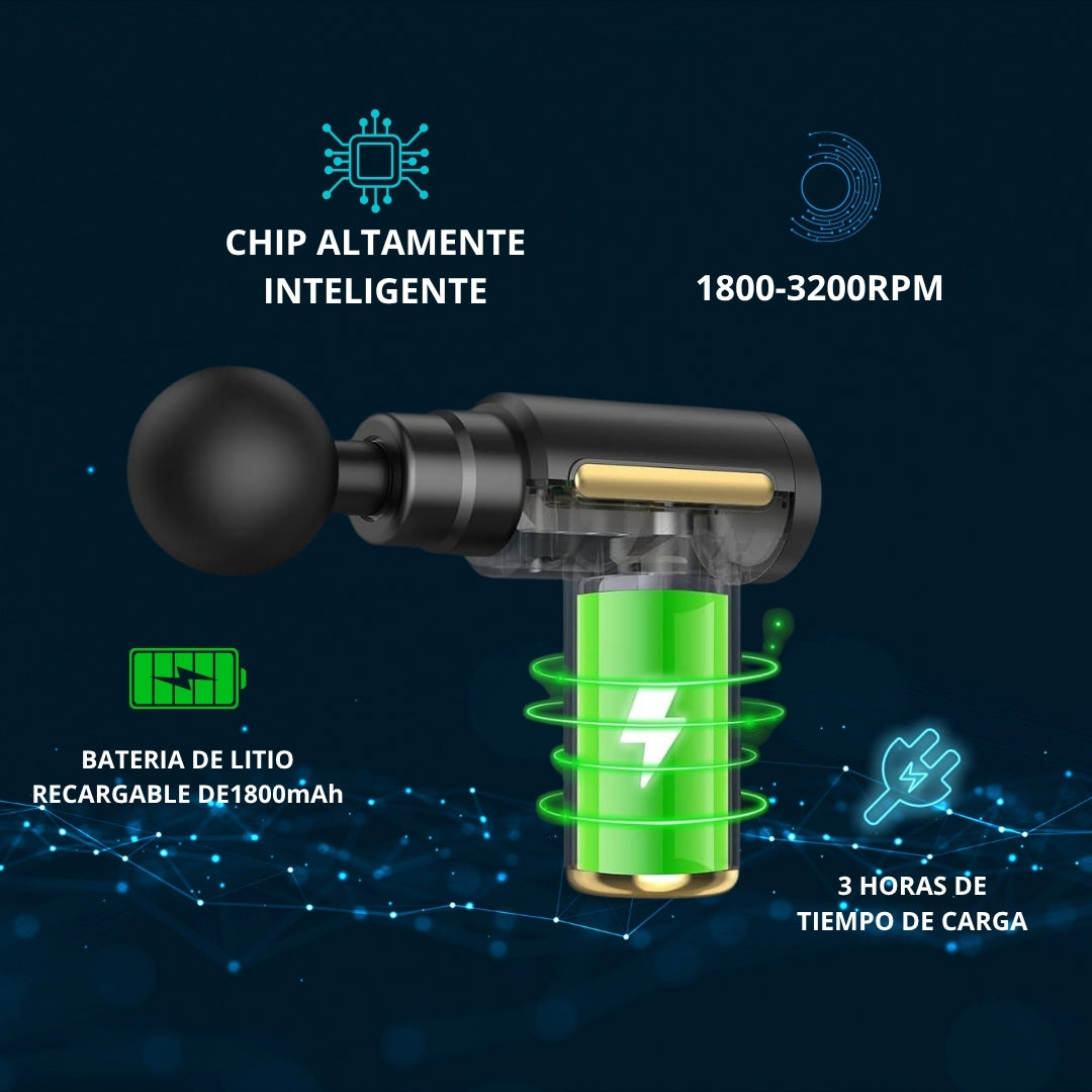 MuscleGun®-Masajeador 4 en 1 + ENVÍO GRATIS