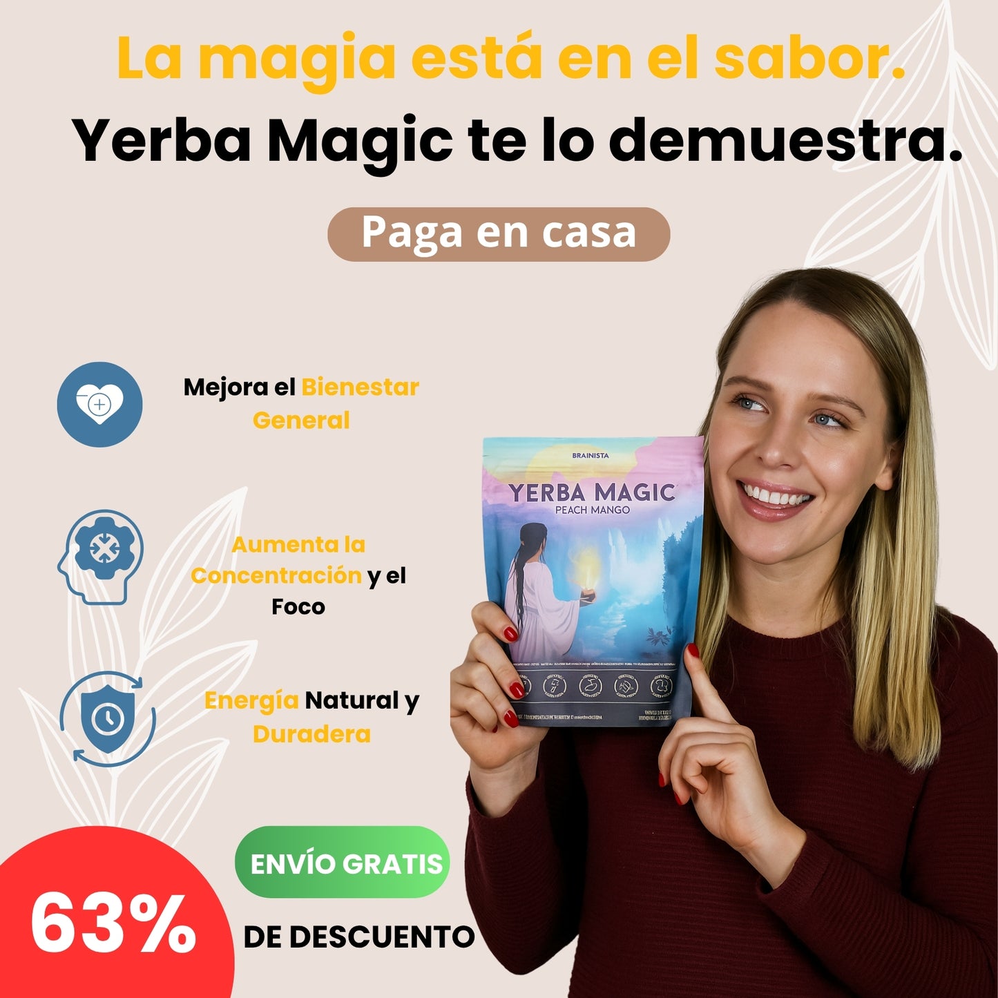 Yerba Magic Peach Mango + Envío GRATIS
